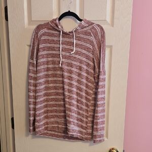 Vanilla Bay Women's Red and White Striped Sweater